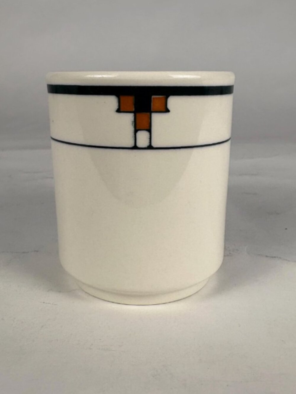 Vintage Roycroft Inn Buffalo China Mug Square Handle Double R Logo - Dard Hunter